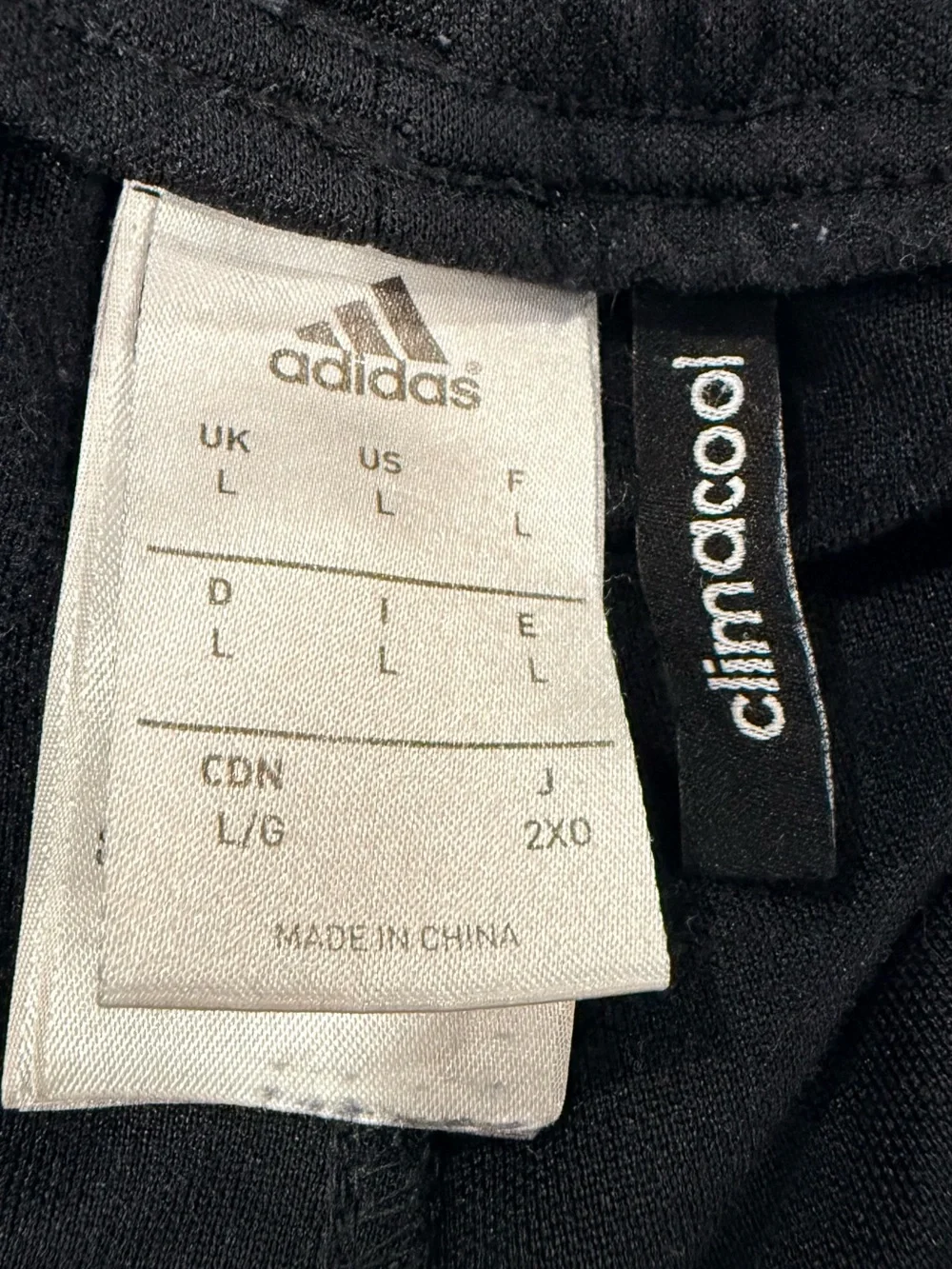 adidas Black Joggers with White Stripes and Logo